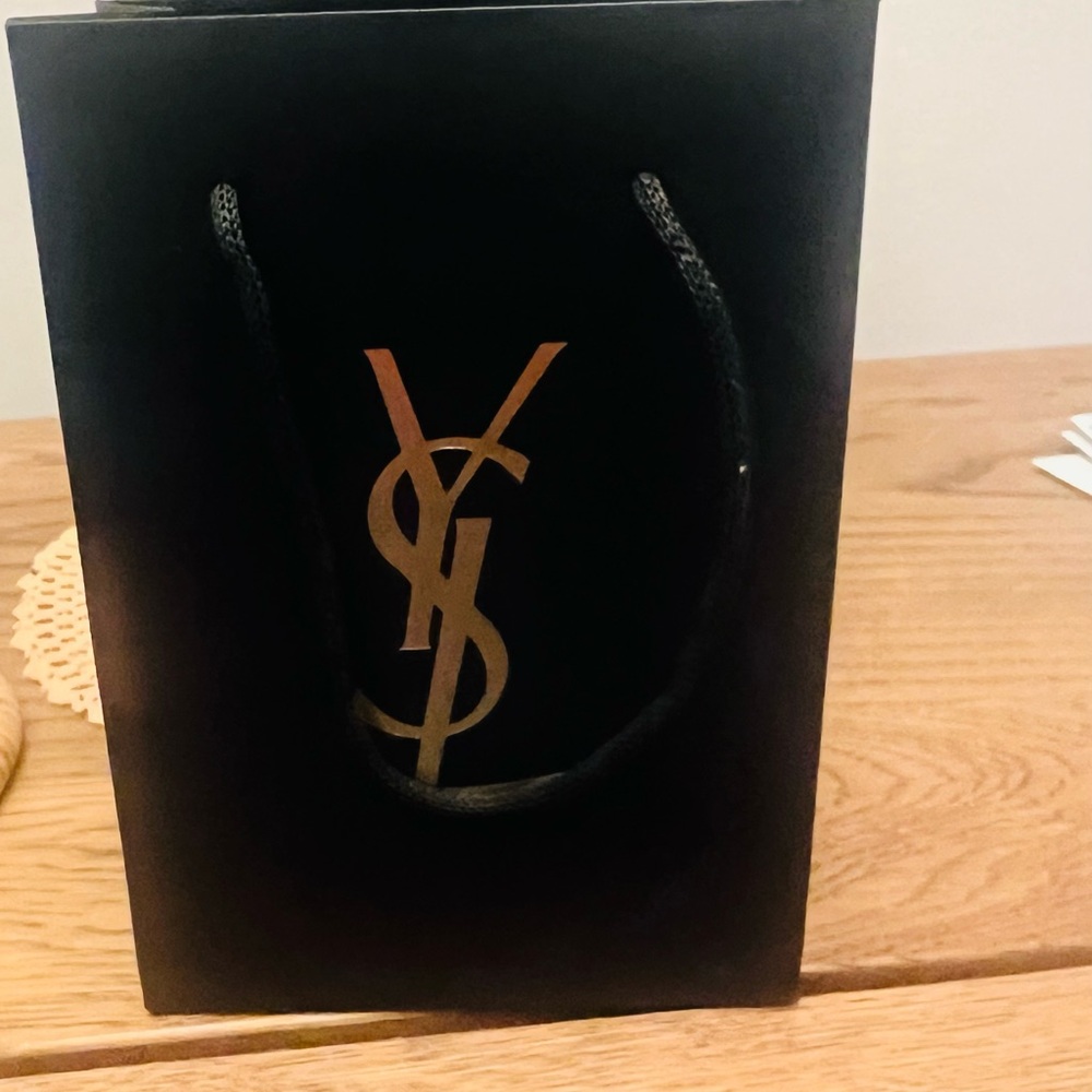Yves Saint Laurent Black and Gold Gift Bag